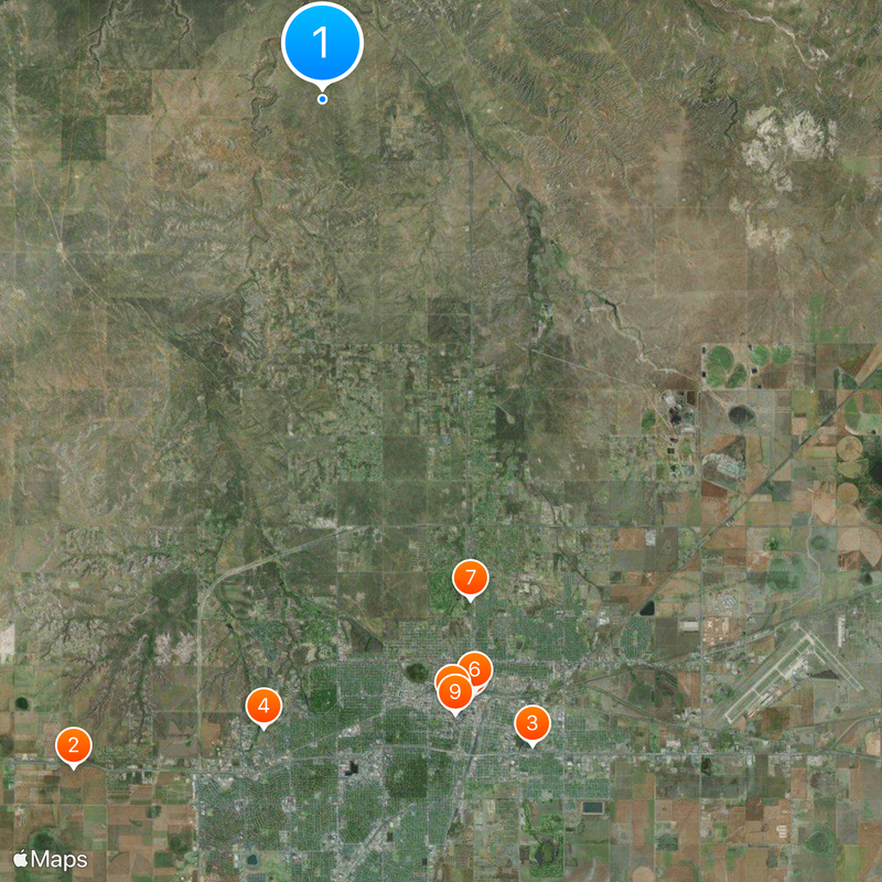 Contea di Potter Mappa