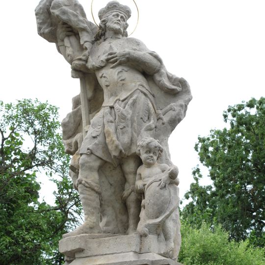 Sloup se sochou svatého Václava