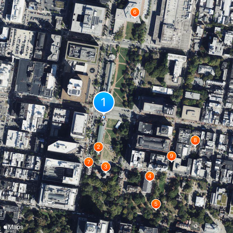 Casa del Presidente Mapa