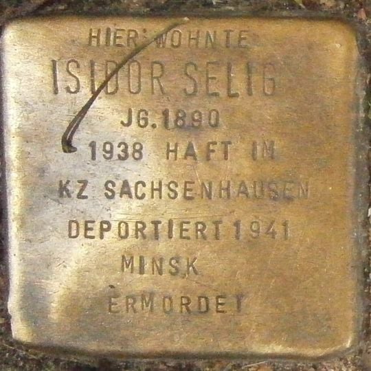 Stolperstein für Isidor Selig