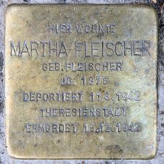 Stolperstein à la mémoire de Martha Fleischer