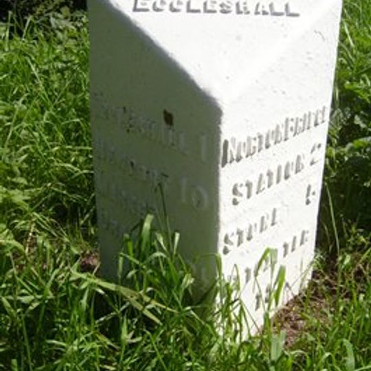 Milepost, near Hilcote Hall