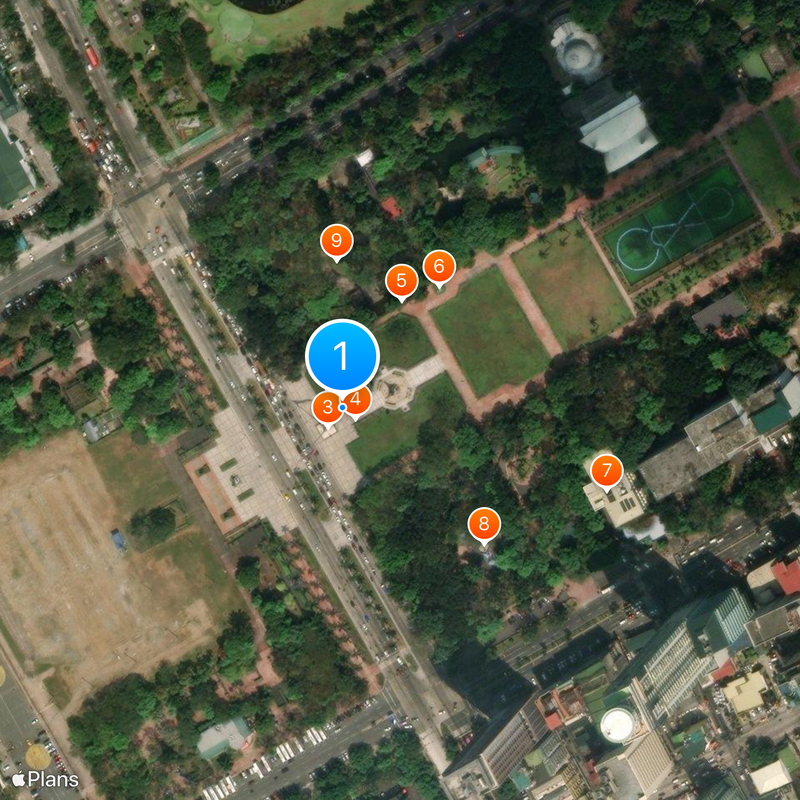 Rizal Monument Map