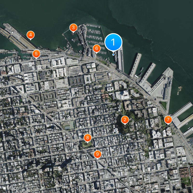 SS Jeremiah O'Brien Map