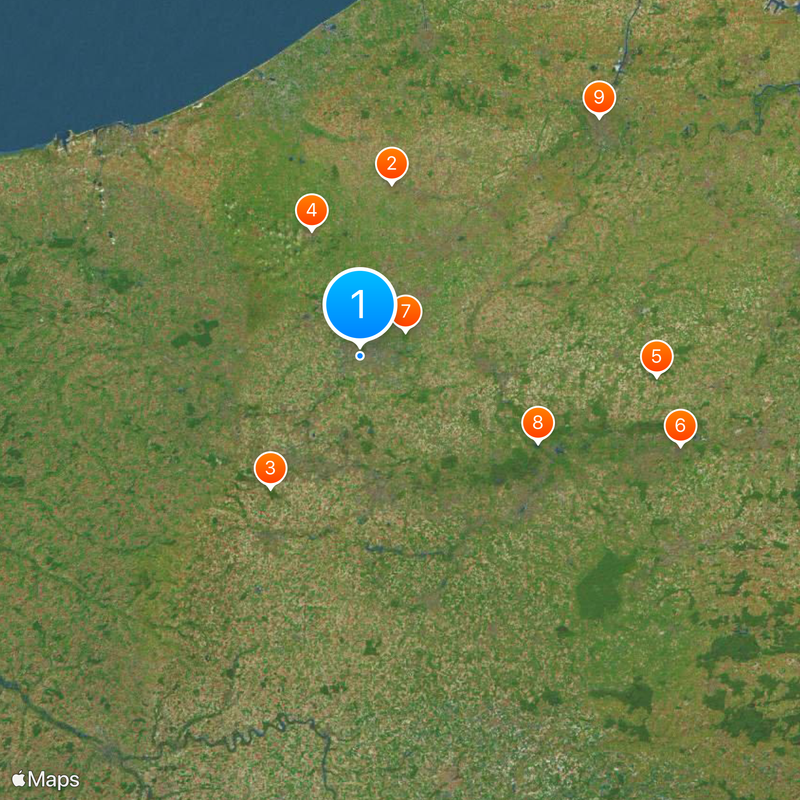 Noorderdepartement Kaart