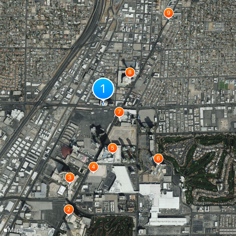 Lucky Dragon Hotel and Casino Map