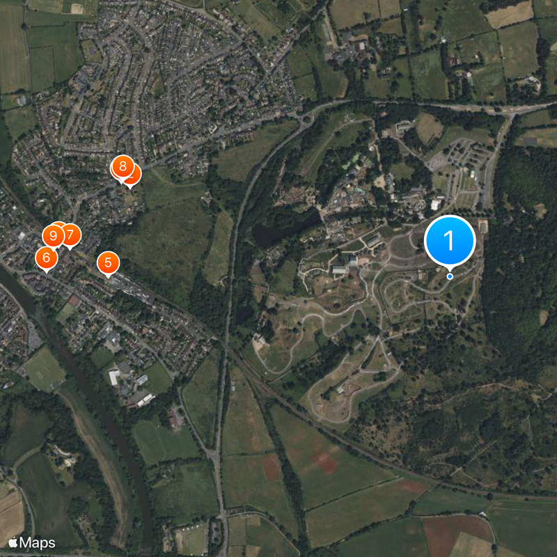 West Midland Safari Park Mapa
