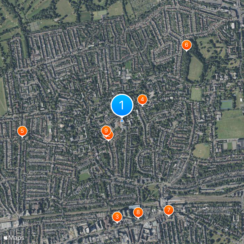 St Benedict's School Map