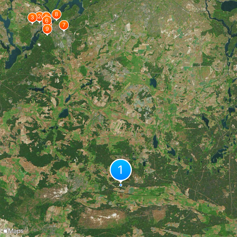 Teltow-Fläming District Map