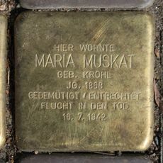 Stolperstein dedicated to Maria Muskat