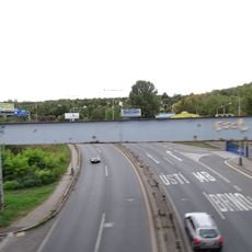 Pipeline bridge over Kbelská street