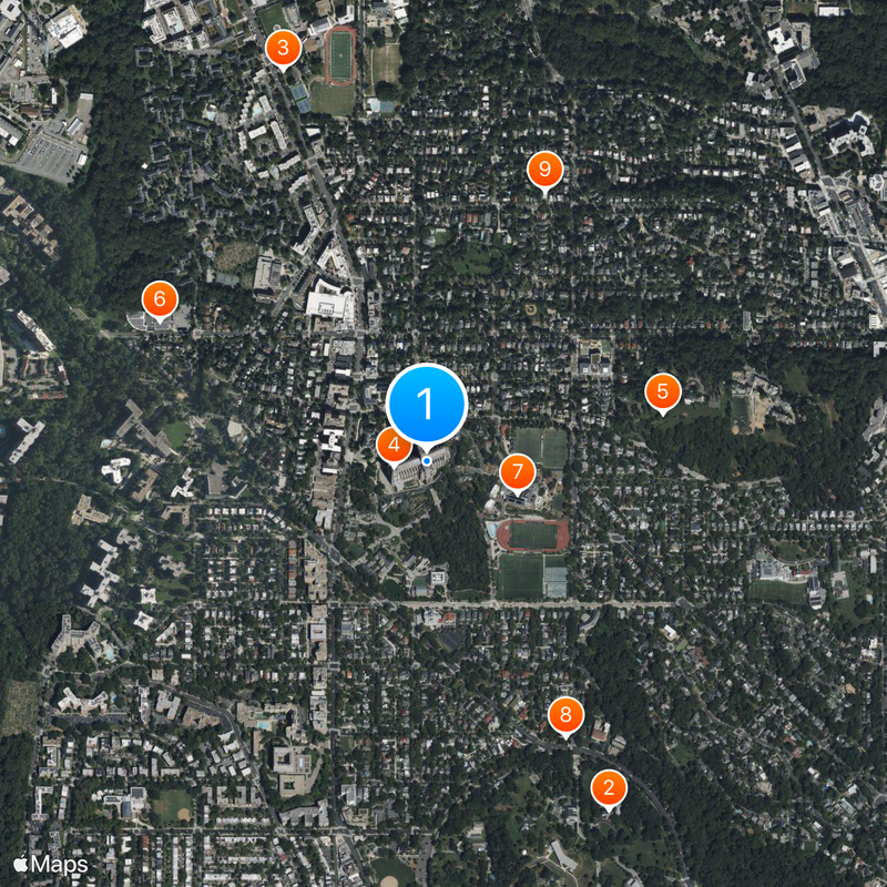 Washington National Cathedral Karte