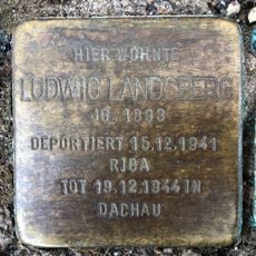 Stolperstein en memoria de Ludwig Landsberg