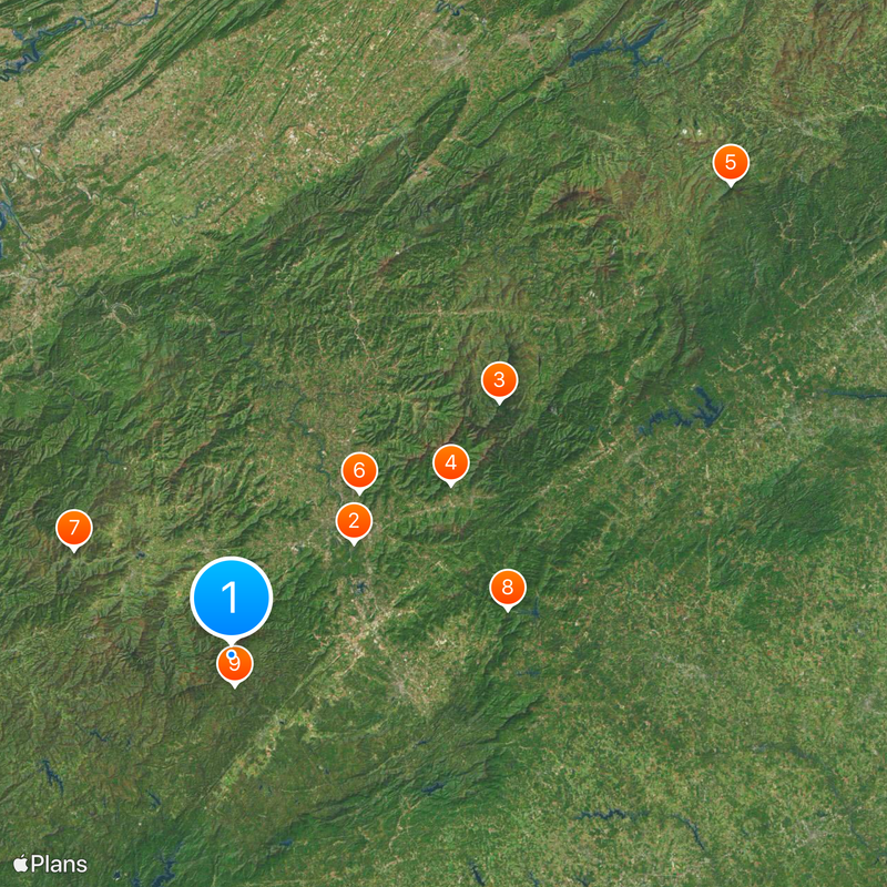 Pisgah National Forest Map