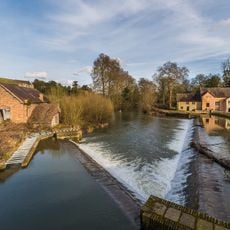 Weir, adjacent to bridge over Teme, Oakley Park Drive