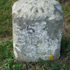 Milestone To South West Of Six Mile Bottom Post Mill At Ngr 585 580