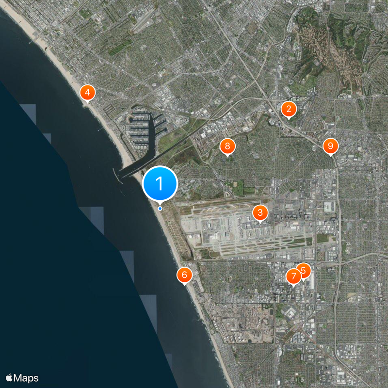 Playa del Rey Map