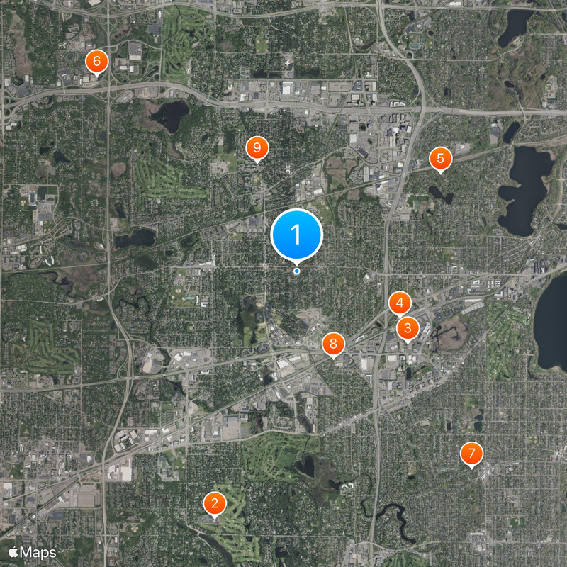 St. Louis Park Karte