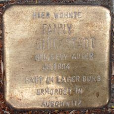 Stolperstein dedicated to Fanny Glückstadt