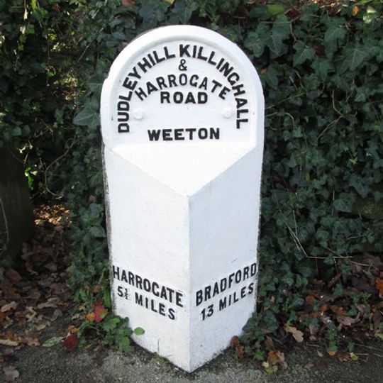 Milepost, Approximately 150 Metres North Of Huby Crossroads