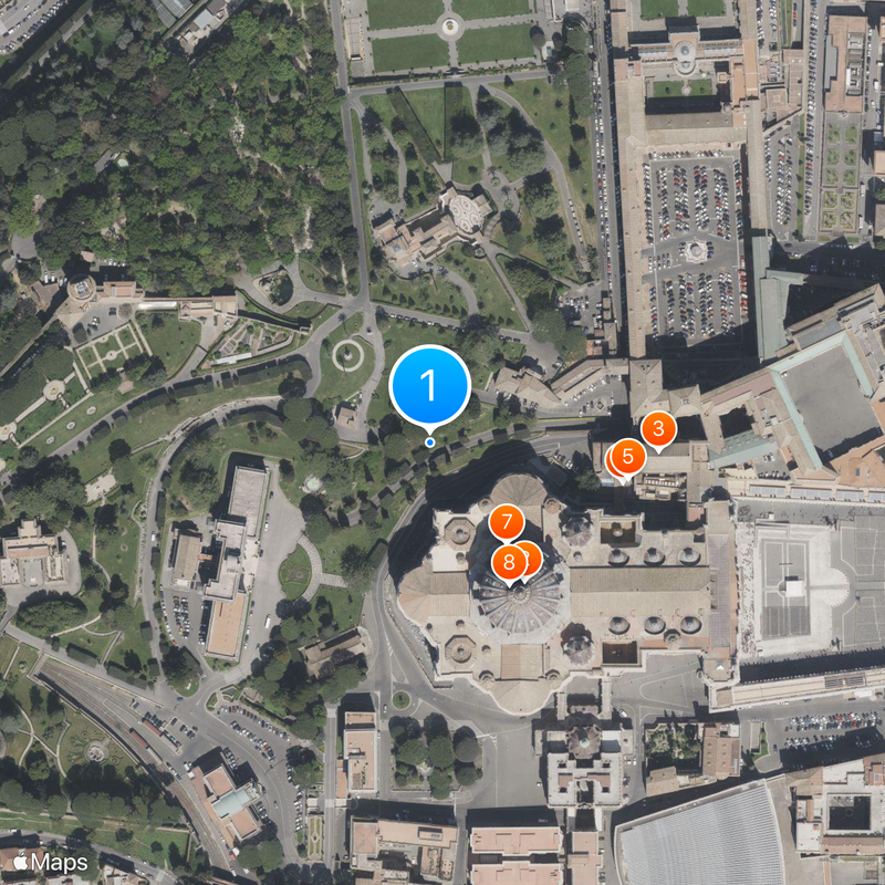 Geography of the Vatican City Map