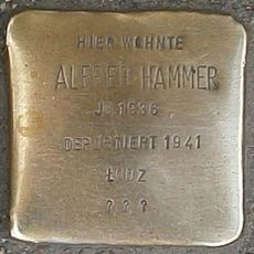 Stolperstein dedicated to Alfred Hammer