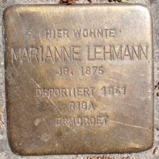 Stolperstein en memoria de Marianne Lehmann