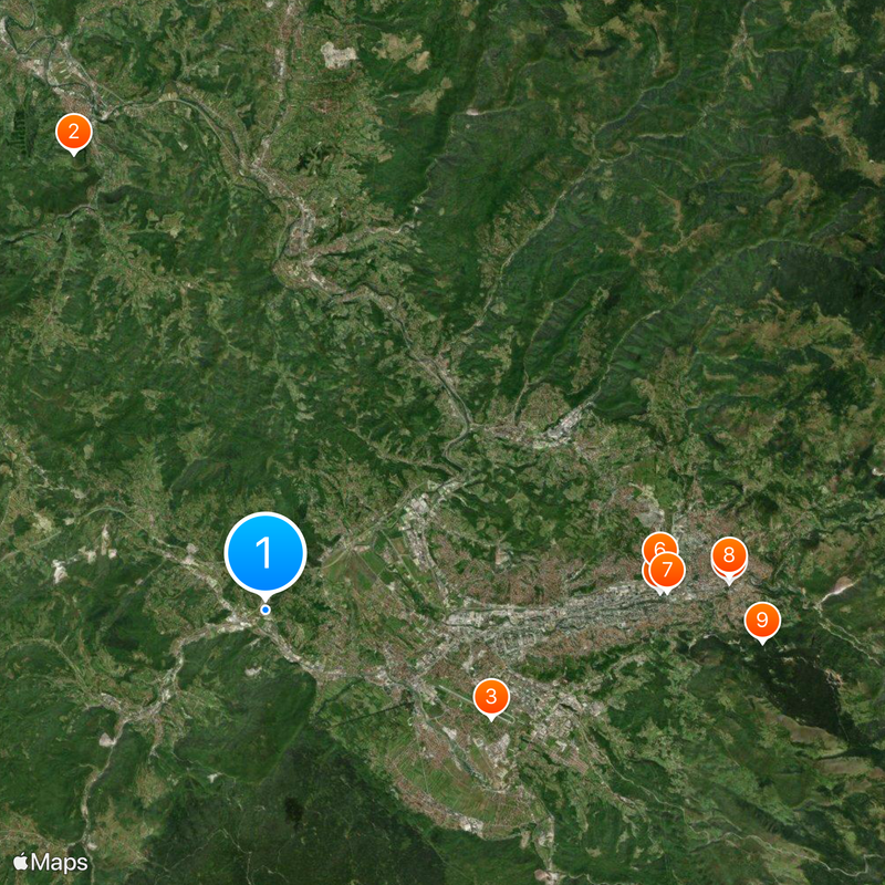 Cantone di Sarajevo Mappa