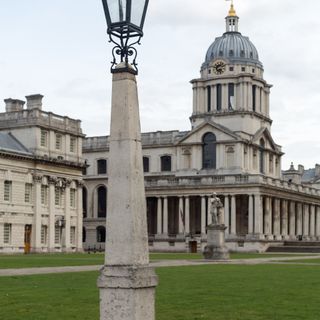 Royal Naval College Lamp Standards Surrounding Grand Square