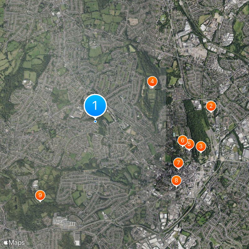 Dudley North Map