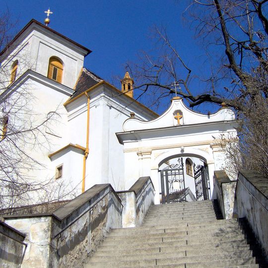 Schodiště ke kostelu svatého Václava v Brně