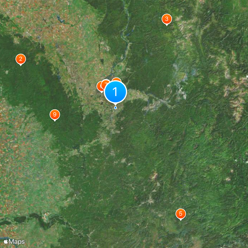 Osinniki Map