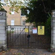 Gate Piers At Lee Public Library