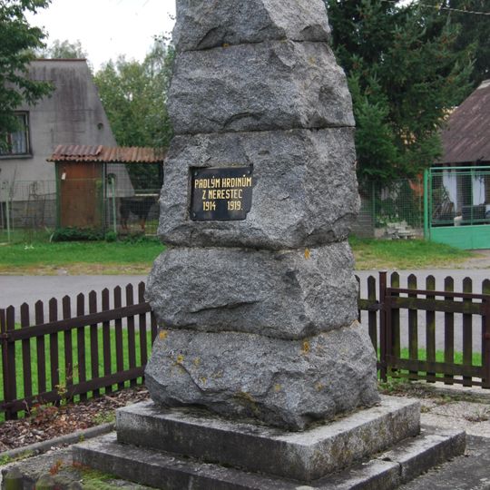 World War I memorial in Dolní Nerestce