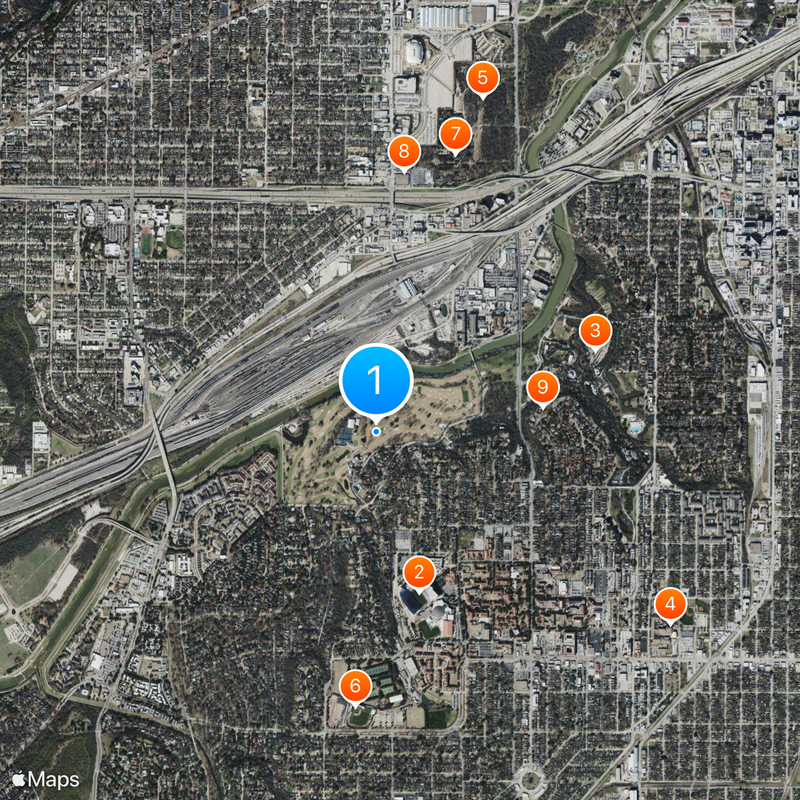 Colonial Country Club Map