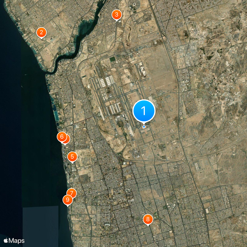 King Abdulaziz International Airport Map