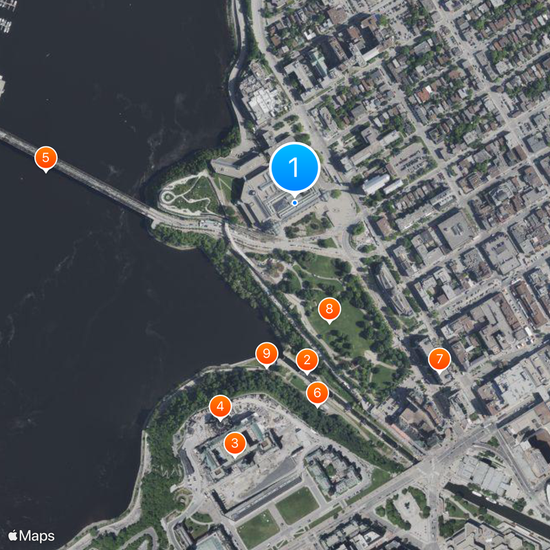 Musée des beaux-arts du Canada Carte