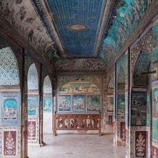 Wall paintings of Hardoti School in Garh Palace, Bundi