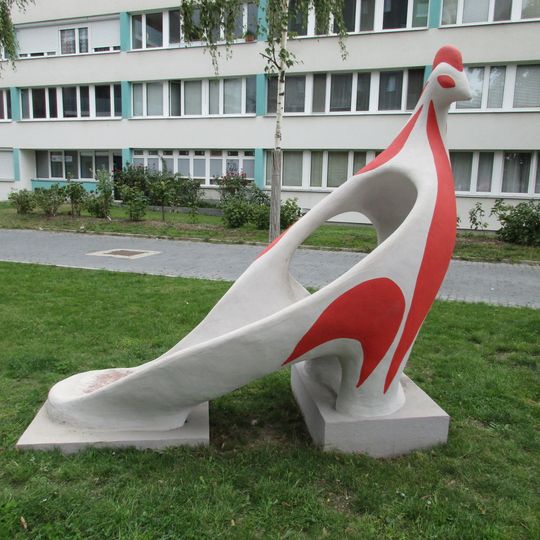 Prolézačky se skluzavkou v podobě dvou slepiček