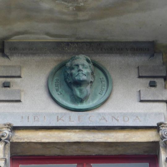 Plaque to Jiří Klecanda