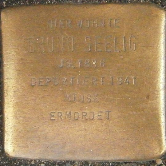 Stolperstein en memoria de Bruno Seelig
