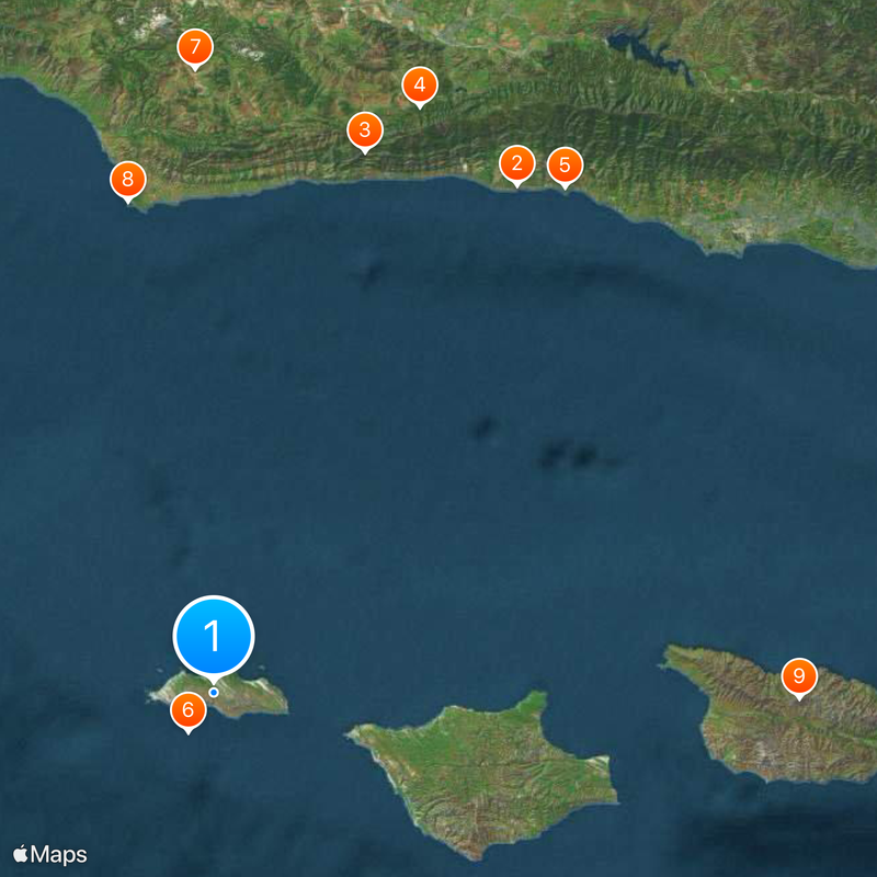 San Miguel Island Map