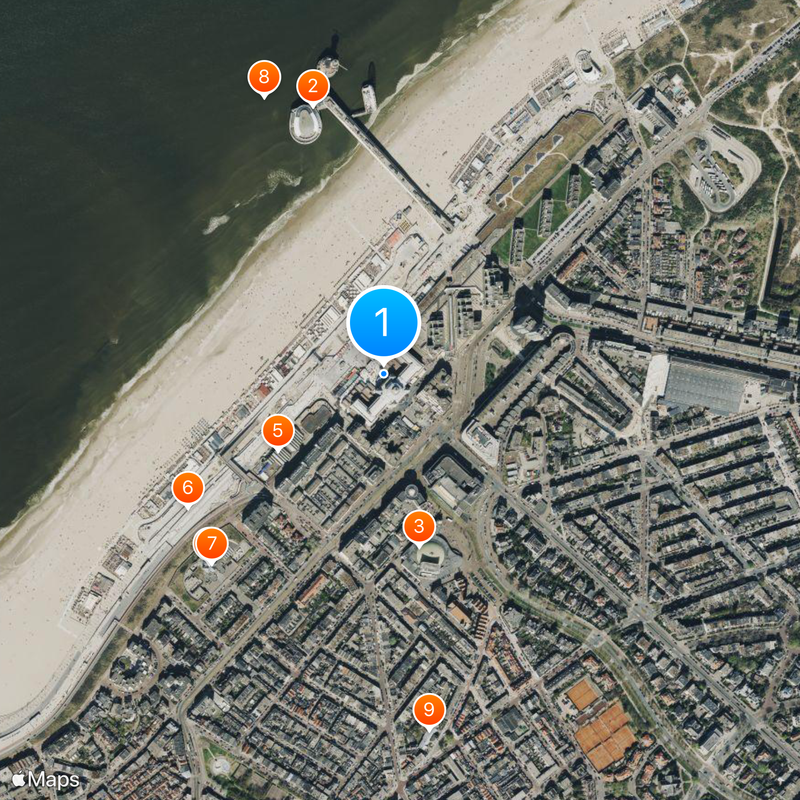 Kurhaus of Scheveningen Map