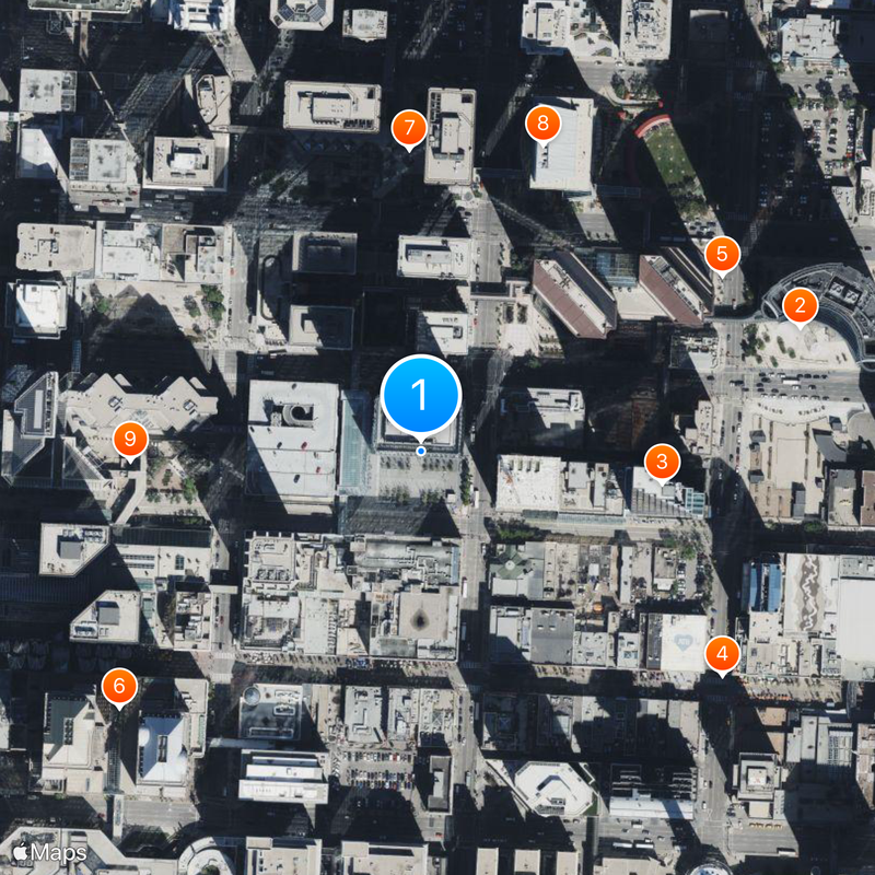 Brookfield Place Mappa