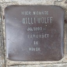 Stolperstein dedicated to Willi Wolff