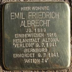 Stolperstein à la mémoire d’Emil Friedrich Albrecht