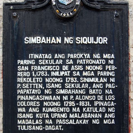 Church of Siquijor historical marker