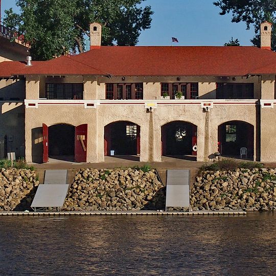 Minnesota Boat Club Boathouse on Raspberry Island