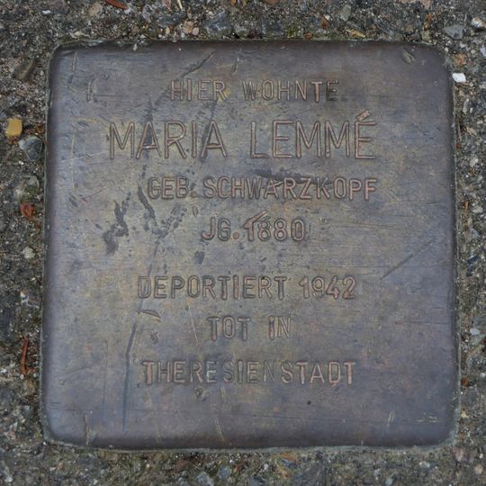 Stolperstein en memoria de Maria Lemmé