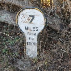 Grantham Canal, Canal 7 Miles Post Approximately 200 Metres East Of Foss Bridge